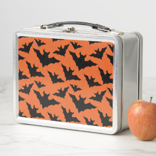 Halloween zwarte vleermuizen oranje cool griezelig