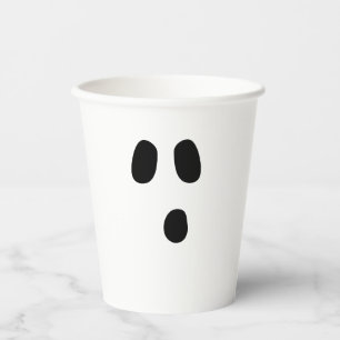 Halloween zwarte witte enge spookkop papieren bekers