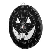 Halloween zwarte witte Jack o lantaarnpompoen Dartbord (Voorkant Rechts)