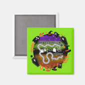 Halloweenathon Circle Jeu Board Green Magnet (Recto/Verso)