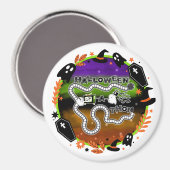 Halloweenathon Circle Jeu Board Magnet (Recto/Verso)