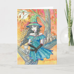 Halloweenavond, Halloweenkaart door Molly Harrison Kaart