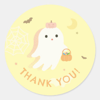 Halloweenfeest Bedankt Klassieke Ronde Sticker