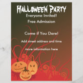 Halloweenfeest Flyer (Achterkant)