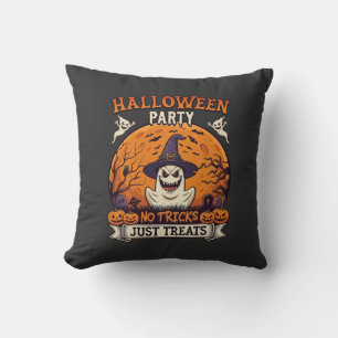Halloweenfeest Geen Streken Alleen Snoepjes Spook Kussen