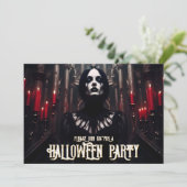 Halloweenfeest - Gothic Dark Invitation (Staand voorkant)