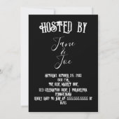 Halloweenfeest - Gothic Dark Invitation (Achterkant)