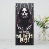 Halloweenfeest - Gothic Dark Invitation (Staand voorkant)