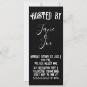 Halloweenfeest - Gothic Dark Invitation (Achterkant)