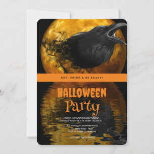 Halloweenfeest Gotische Kraai Kaart
