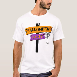 Halloweenfeest Griezelfris T-Shirt Ontwerp