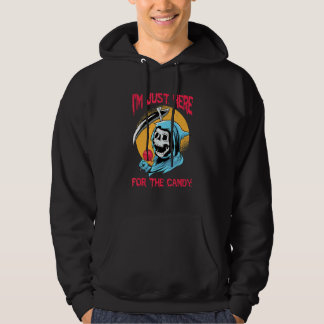 Halloweenfeest Ik ben hier alleen voor de griezeli Hoodie