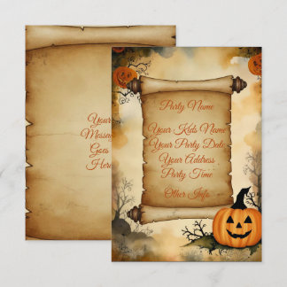 Halloweenfeest Kaart