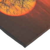 Halloweenfeest Oranje en Zwarte Spoken Tafelkleed (Gekanteld)