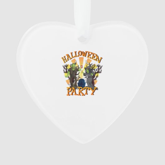 Halloweenfeest ornament (voorkant)