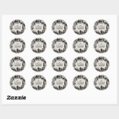 Halloweenfeest Ronde Sticker (Vel)