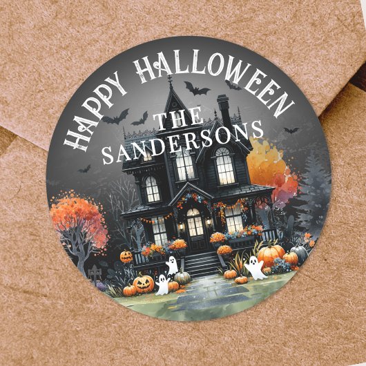 Halloweenfeest Ronde Sticker