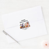 Halloweenfeest Ronde Sticker (Envelop)