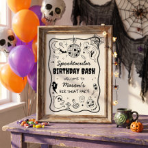 Halloweenfeest Spoken Spooktastisch Groovy Retro