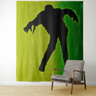 Halloweenfeest Zombie Foto Achtergrond Prop Wandkleed