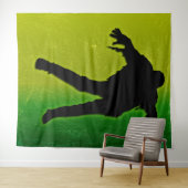 Halloweenfeest Zombie-foto-dropping achtergrondpro Wandkleed (In Situ (horizontaal))