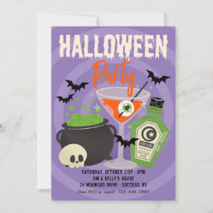 Halloweenfeestdranken Kaart