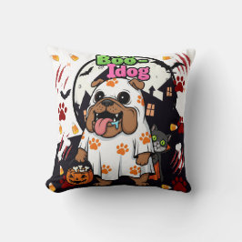 Halloweenhond "Boo Idog" Schattigee spookachtige g Kussen
