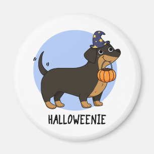 Halloweenie Funny Sausage Dog Pun Magneet