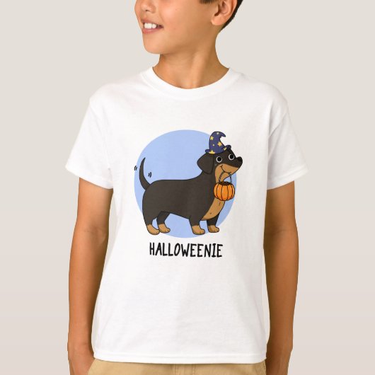 Halloweenie Funny Sausage Dog Pun T-shirt (Voorkant)