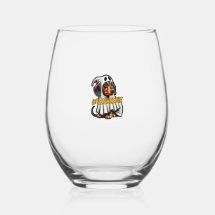Halloweenie Grappige Halloween teckel Verkleed als Wijnglas Zonder Voet
