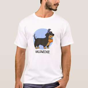 Halloweenie Grappige Worst Hond Pun T-shirt