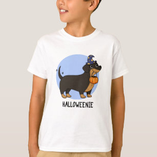 Halloweenie Grappige Worst Hond Pun T-shirt