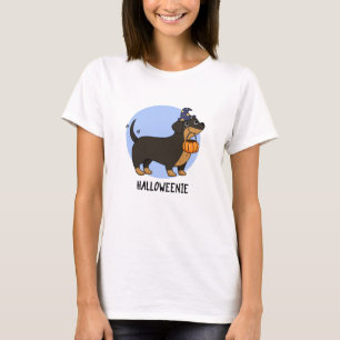 Halloweenie Grappige Worst Hond Pun T-shirt