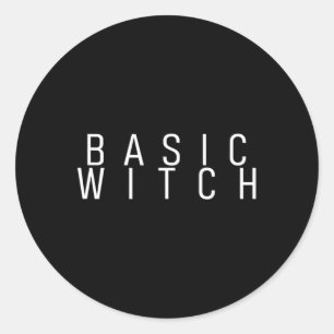 Halloweenkostuum voor Sic Witch Ronde Sticker