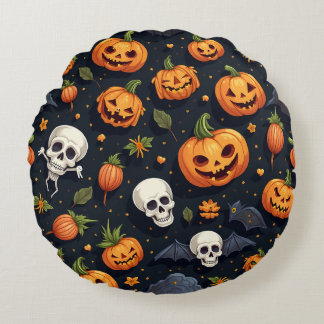 halloweenkussen rond kussen