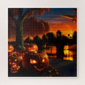 Halloweenlandschap Legpuzzel (Verticaal)