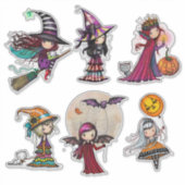 Halloweenpersonages van Molly Harrison Sticker (Voorkant)