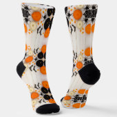 Halloweenpompoen Sokken (Gebogen)