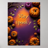 Halloweenpompoenen Poster (Voorkant)