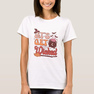 Halloween's laten we verdorven t-shirt