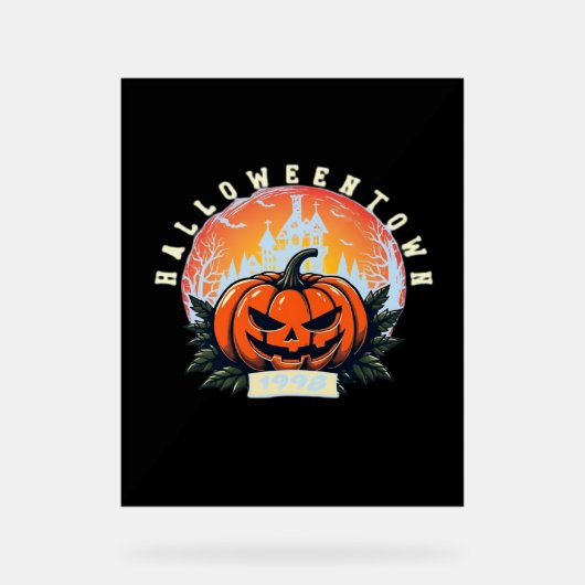 HalloweenTown 1998 Essential T-shirt Acryl Bord (Voorkant)