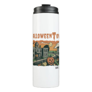 Halloweentown Spooky Sunset Scene - Hallow Thermosbeker