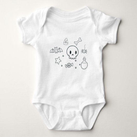 Hallowen Baby Body suit Romper (Voorkant)