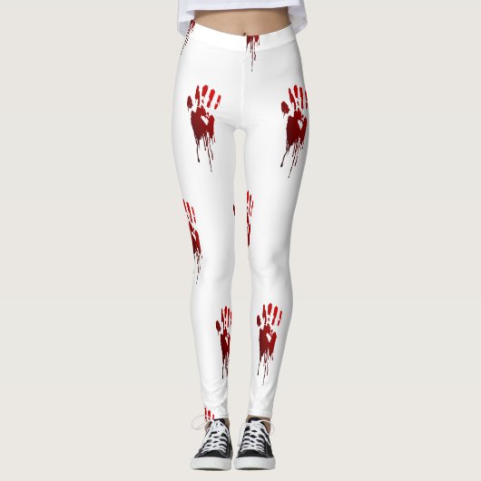 hallowen bloederige handen leggings (Voorkant)