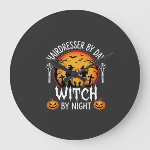 Hallowen Kapsalon overdag Heks 's nachts Grote Klok