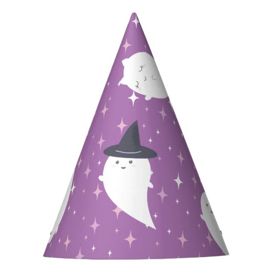 Hallowen Witch Ghost Birthday Party Pet Feesthoedjes (Voorkant)