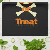 hallowensschedel theedoek (Gevouwen)