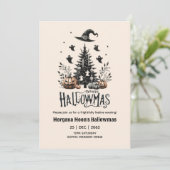 Hallowmas Invitations Noël avec thème Éffrayant (Debout devant)