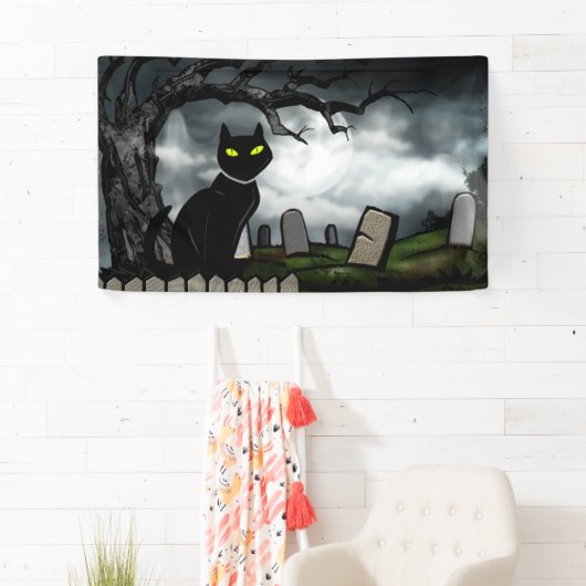 Hallows Graveyard Halloween Spandoek (Insitu)