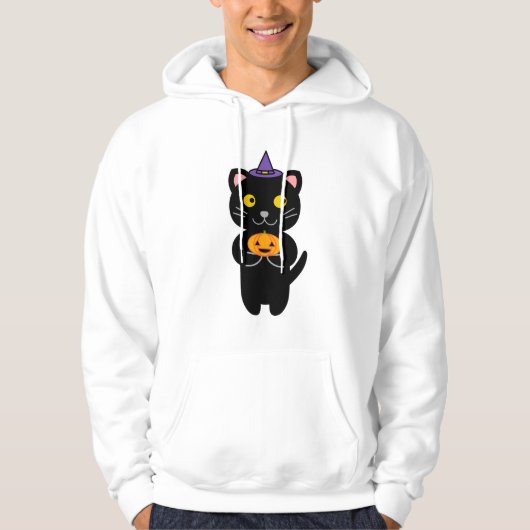 Hallowwen katten trui hoodie (Voorkant)